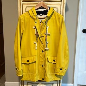 Joules Yellow Hooded Raincoat